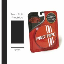 Hot Sale 🥰 SAAS Pinstripe Solid Black - 9mm X 10m 🎉